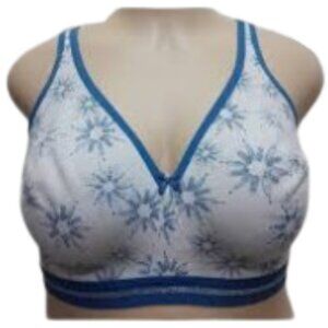 Cacique Cotton Bra Lightly Lined No-wire Full Coverage Size 42D